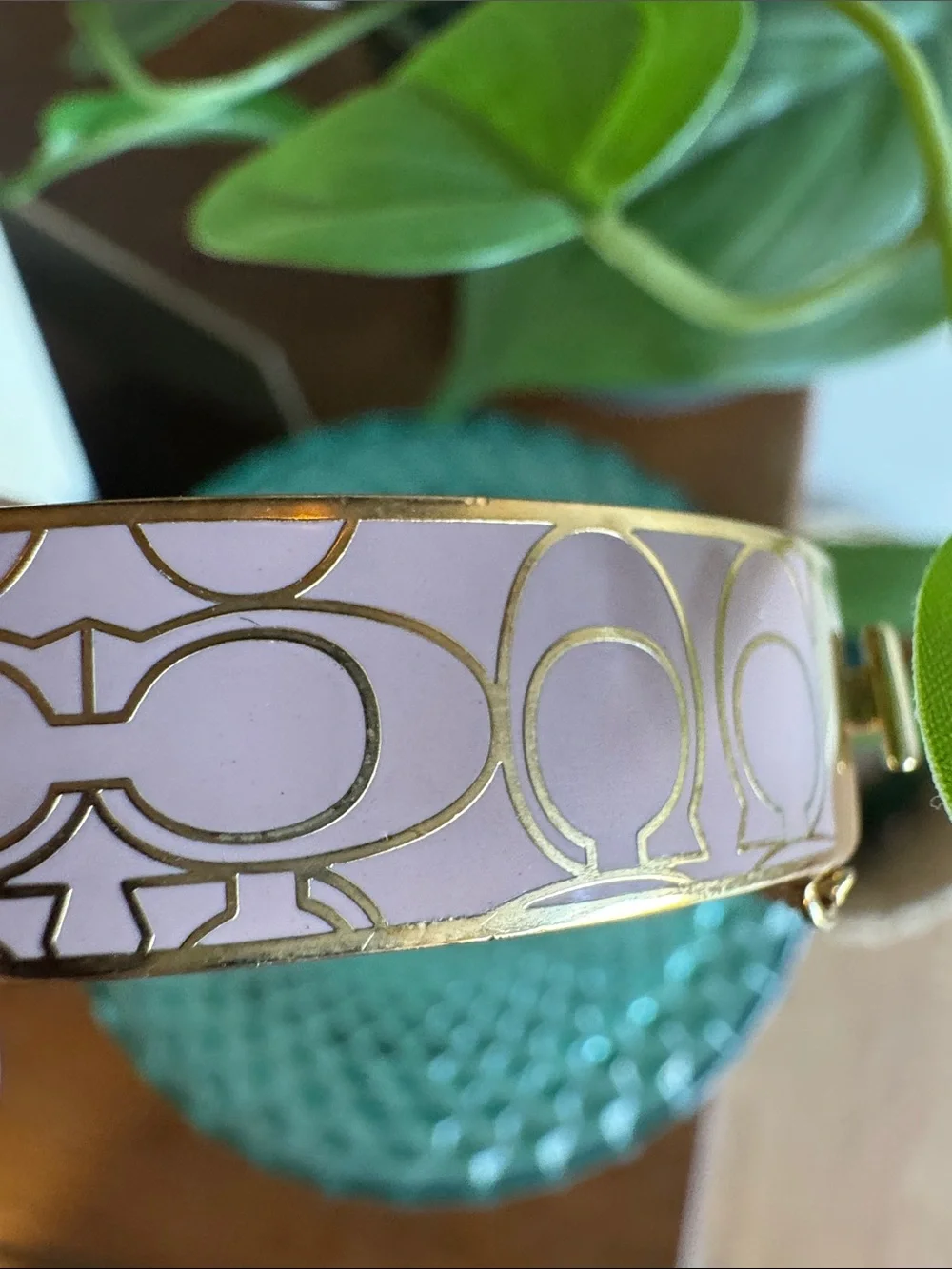 Coach enamel bangle